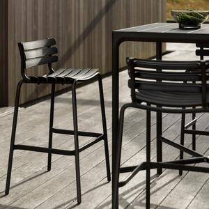 Černá plastová zahradní barová židle HOUE ReCLIPS 69 cm