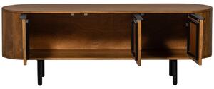 Hoorns Hnědý dřevěný TV stolek Effor 147 x 45 cm