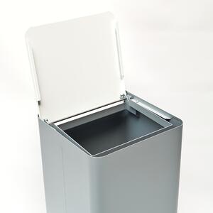 Odpadkový koš na tříděný odpad Caimi Brevetti Centolitri G,100 L,bílý,plné víko