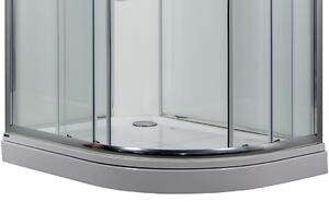 SIRIUS 120 x 90 cm - Sprchový box model 1 čiré sklo levá vanička