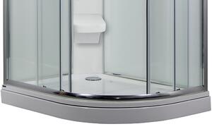SIRIUS 120 x 90 cm - Sprchový box model 2 čiré sklo levá vanička