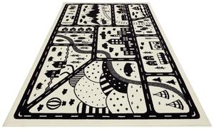 Hanse Home, Dětský kusovy koberec Adventures 105541 Creme | Černá Typ: 80x150 cm