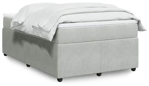 Box spring postel s matrací světle šedá 120x190 cm samet 3285626