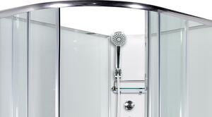 SIRIUS 120 x 90 cm - Masážní sprchový box model 4 čiré sklo pravá vanička