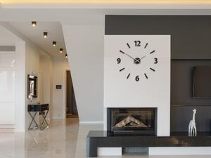 Moderní nástěnné hodiny KLAUS WENGE (nalepovací hodiny na stěnu)
