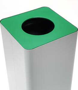 Odpadkový koš na tříděný odpad Caimi Brevetti Centolitri G, 100 L - zelený, sklo