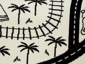 Hanse Home Collection koberce Dětský koberec Adventures 105542 Creme - 160x160 (průměr) kruh cm