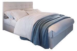 Manželská posteľ Boxspring 180 cm Karen (béžová) (s matracom a úložným priestorom). 1046608