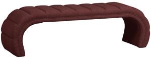 Hoorns Vínově červená čalouněná lavice Taffa 160 cm