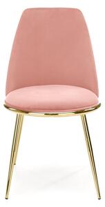 Čalouněná jídelní židle K460, růžová