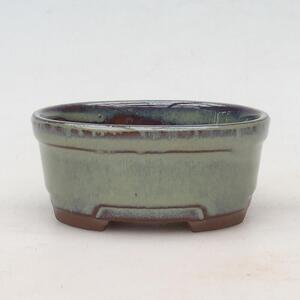 E-bonsai Keramická bonsai miska 9 x 8 x 4 cm zelená