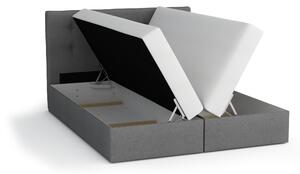 Manželská postel Boxspring 160 cm Lilac (vzor + černá) (s matrací a úložným prostorem). 1046648