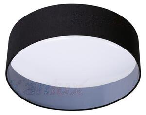 KANLUX Přisazené stropní LED osvětlení RIFA, 17,5W, teplá bílá, kulaté, černé 36463
