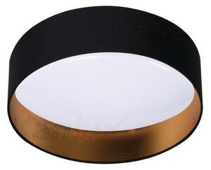 KANLUX Přisazené stropní LED osvětlení RIFA, 17,5W, denní bílá, kulaté, černozlaté 36464