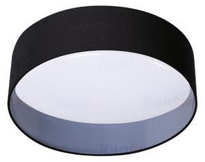 KANLUX Přisazené stropní LED osvětlení RIFA, 17,5W, denní bílá, kulaté, černé 36462