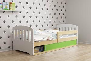 Dětská postel Classic 1 80x160 - 1 osoba – Borovice, Zelená