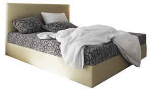 Manželská postel Boxspring 180 cm Lilac (vzor + béžová) (s matrací a úložným prostorem). 1046665