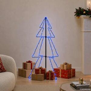 Vánoční stromek kužel 160 LED diod dovnitř i ven 78 x 120 cm 328567