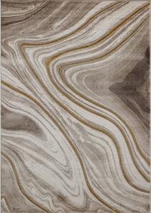 Jutex kusový koberec Mramor 6988 béžovo-zlatý