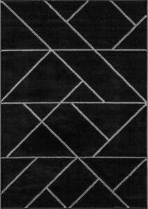 Jutex kusový koberec Mramor 7543 160x230cm černo-stříbrný