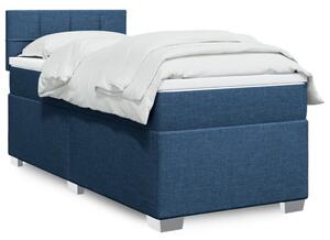 Box spring postel s matrací modrá 80x200 cm textil 3285721