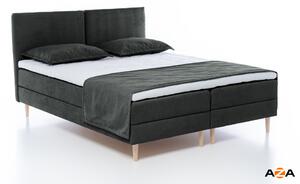 Boxspring postel Tandora 180x200 tmavě šedá s úložným prostorem
