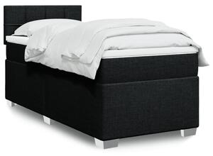 Box spring postel s matrací černá 80 x 200 cm textil 3285717