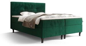 Manželská posteľ Boxspring 140 cm Lumba (olivová) (s matracom a úložným priestorom). Vlastní profesionální přeprava až k Vám domů 1046674