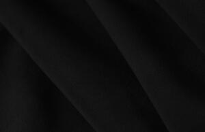 Černá sametová rohová pohovka MICADONI Jennifer 284 cm, pravá