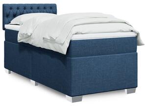 Box spring postel s matrací modrá 80x200 cm textil 3285728