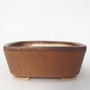 E-bonsai Keramická bonsai miska 10 x 8,5 x 4 cm hnědá