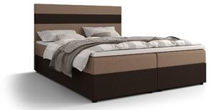 Manželská posteľ Boxspring 140 cm Locos (svetlohnedá + tmavohnedá) (s matracom a úložným priestorom). 1046693