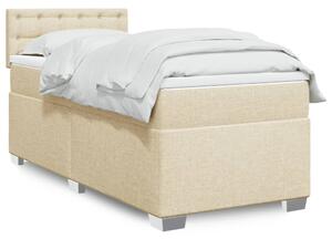 Box spring postel s matrací krémová 80 x 200 cm textil 3285734
