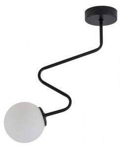 SIGMA Závěsné moderní osvětlení na tyči ZIGZAG, 1xG9, 12W, koule, černé 33292