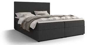 Manželská postel Boxspring 160 cm Locos (tmavě šedá) (s matrací a úložným prostorem). 1046703