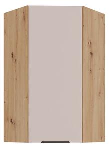 SOLEA k | horní kuchyňská skříňka 60x60 GN-108 1F (45°) rohová s policemi | 60x60 cm | artisan/kašmír | VÝBĚR ÚCHYTŮ