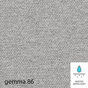 Křeslo ušák s podnožkou Next | Gemma 86 světle šedá | černé nohy | AKCE