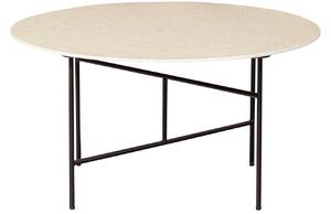 Hoorns Béžový konferenční stolek Tatum 75 cm s mramorovým dekorem