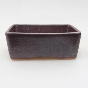 E-bonsai Keramická bonsai miska 9,5 x 7 x 3,5 cm hnědá