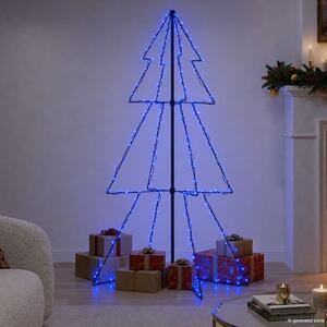 Vánoční stromek kužel 200 LED diod dovnitř i ven 98 x 150 cm 328577