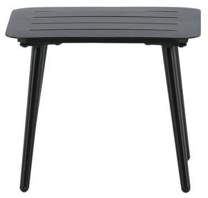 Odkládací stolek Lina, černý, 40x40