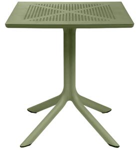 Nardi Zelený plastový zahradní stůl Clip 70 x 70 cm