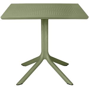 Nardi Zelený plastový zahradní stůl Clip 80 x 80 cm