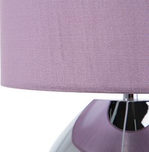 Fialová stolní lampa 33 cm RONAVA