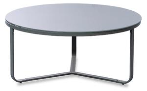 KONFERENČNÍ STOLEK, šedá, kov, sklo, 80/80/35 cm Xora - Konferenční stolky, Online Only