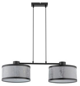 SIGMA Závěsné moderní osvětlení GLORY, 2xE27, 60W, kulaté, černá/stříbrná 40520