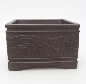 E-bonsai Bonsai miska 13 x 13 x 8 cm hnědookrová