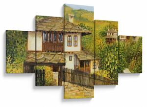 Obraz - Chaloupky v létě (125x70 cm)