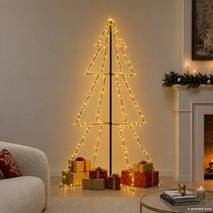 Vánoční stromek kužel 240 LED diod dovnitř i ven 118 x 180 cm 328581