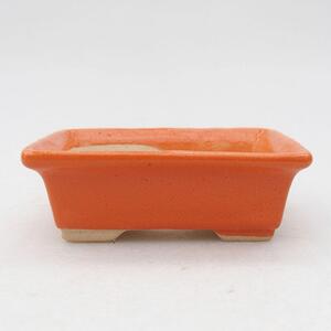 E-bonsai Keramická bonsai miska 8 x 6 x 2,5 cm oranžová